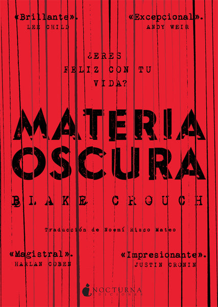 Materia oscura (Blake Crouch) FIRMADO