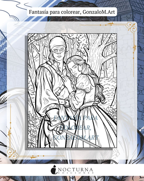 Fantasía para colorear (Gonzalom.art) PREVENTA