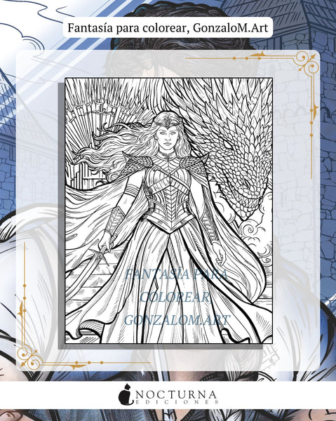 Fantasía para colorear (Gonzalom.art) PREVENTA